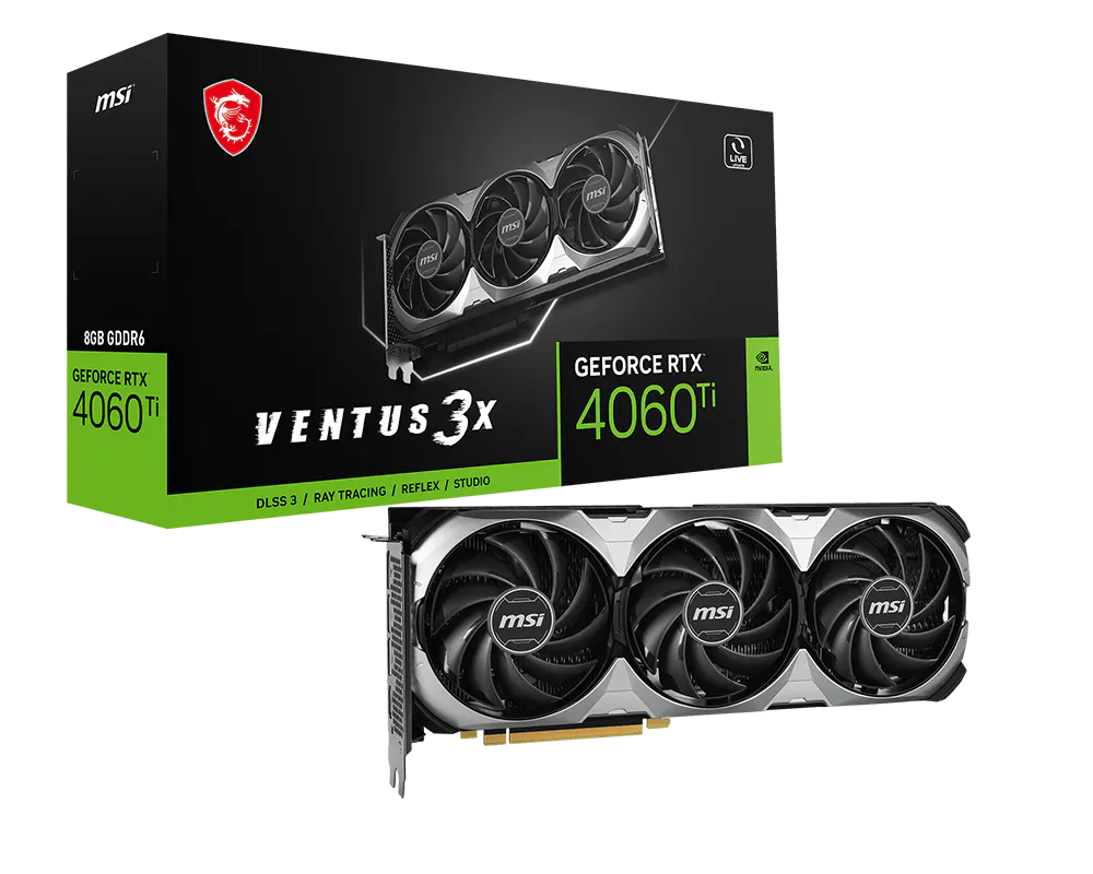 MSI GeForce RTX 4060 Ti 8G VENTUS 3X E1